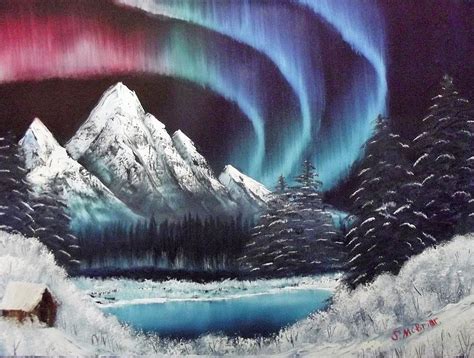 Aurora Borealis Painting By Scott Mcbriar Fine Art America