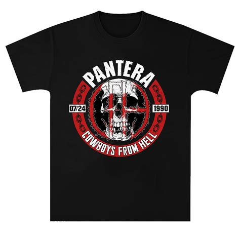 Pantera Cfh Skull Circle T Shirt