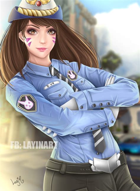 Officer Dva From Overwatch Fanart By Layinart On Deviantart