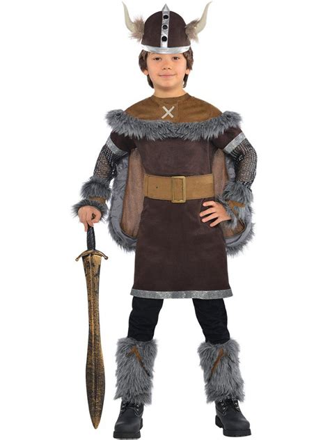 Viking Warrior Child Costume Party Delights Kids Viking Costume