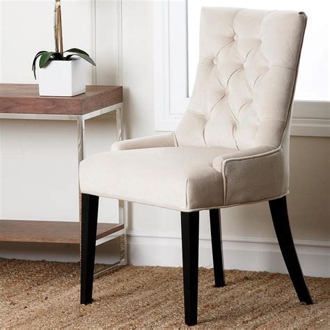 We know how it is; Abbyson Living Napa Cream Fabric Tufted Dining Chair