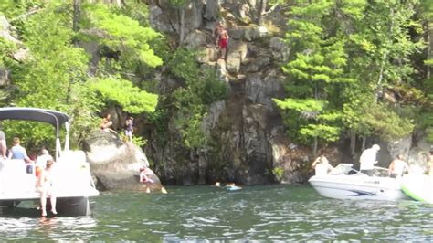 Cliff Diving At Calfs Pen Lakegeorge Ny 2013 Youtube