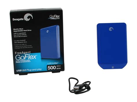 Seagate Freeagent Goflex 500gb Usb 20 Ultra Portable Hard Drive Blue
