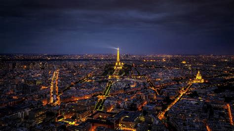 Paris Skyline At Night Wallpaper Backiee