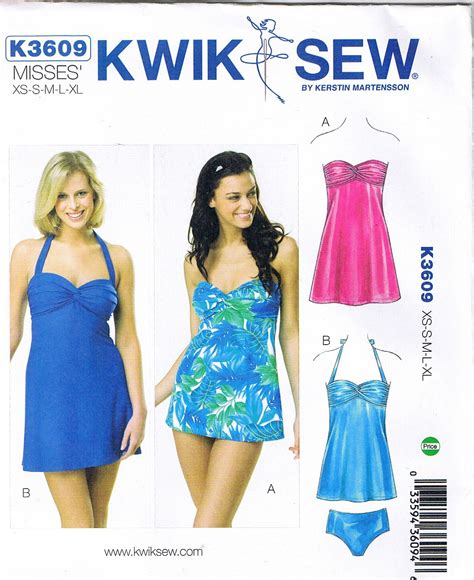 Newly Listed Kwik Sew 3609 Modest Swimwear Dress Tankini Sewing Pattern Available For Sale In My