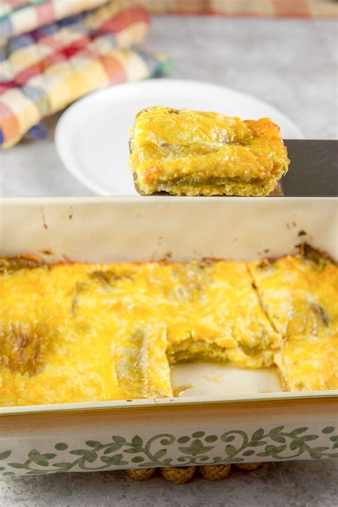 Open up each chili and clean out any seeds; This chile relleno casserole is so scrumptious and easy ...