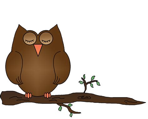 Owl Sleeping Owl Clipart Clipground