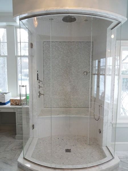 Curved Frameless Glass Shower Doors Modern Bathroom Designs For Small