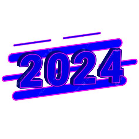 3d 2024 Vector Icon 3d 2024 New Year 2024 New Year Png And Vector