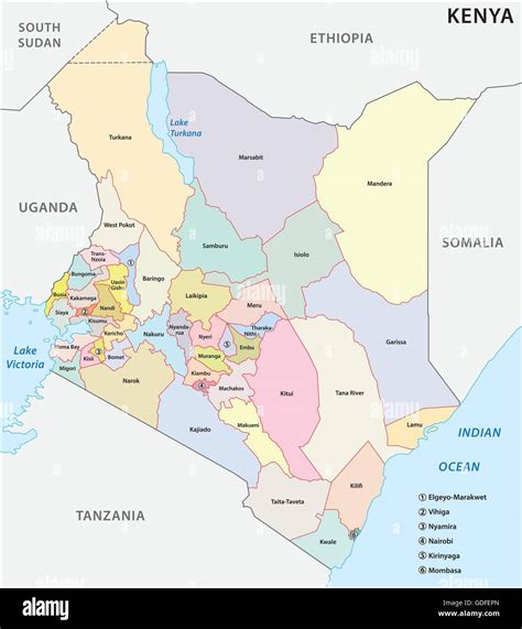 Detailed Political Map Of Kenya Ezilon Maps Images The Best