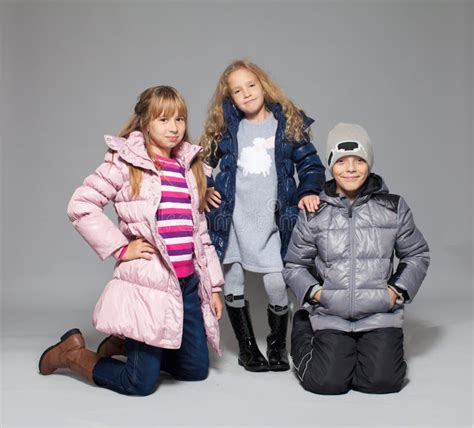 Children In Winter Clothes Stock Photo Image Of Babies 34667134