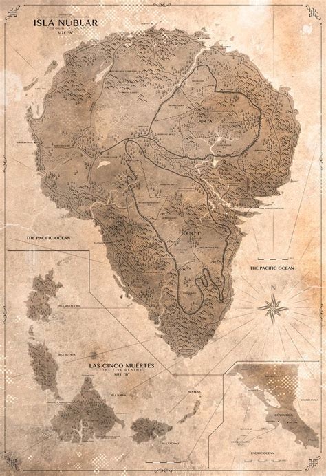 Original Jurassic Park Map