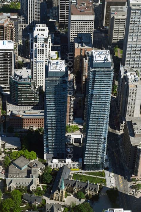 Toronto From Above High Rise Ensemble Of Bay Street In The District