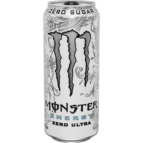 Monster Energy Zero Ultra Sugar Free Energy Drink 16 Ounce Pack Of