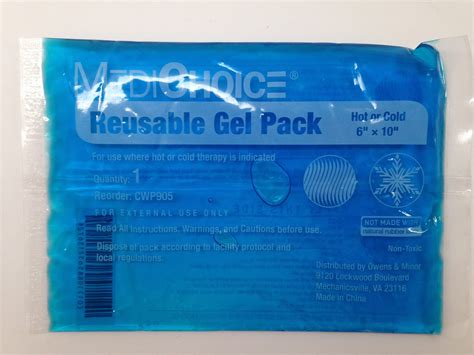 Medichoice Cwp905 Reuseable Gel Pack 6″ X 10″ Gb Tech Usa