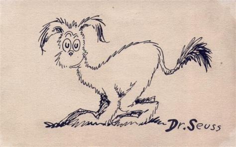 Dr Seuss Seussian Creature 1930s Ink Drawing In Rob Stolzers