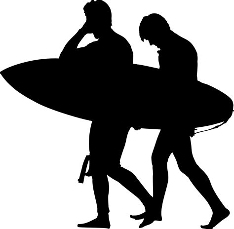 Surfer Silhouette Clip Art At Getdrawings Free Download