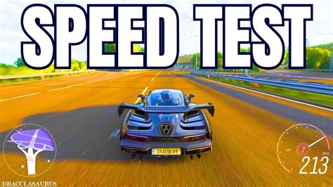 Mclaren Senna Top Speed Test Forza Horizon 4 Youtube