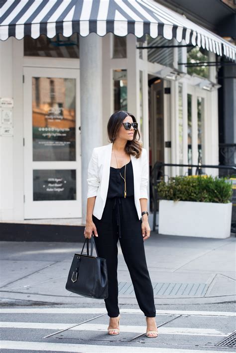 how to style a jumpsuit for work olivia jeanette