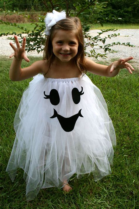 Too Cute To Spook Tutu Ghost Halloween Costume Size Etsy Halloween