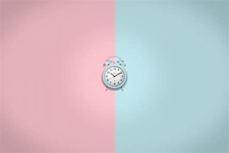 Wallpaper Clocks Pink Sky Blue 5866x3916 Aznmike123 1433399