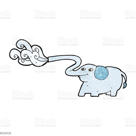 Cartoon Elephant Squirting Water Stock Illustration Download Image Now Cheerful Clip Art