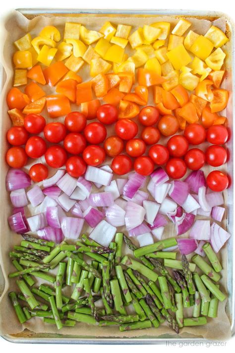 Roasted Rainbow Vegetables With Quinoa Easy The Garden Grazer