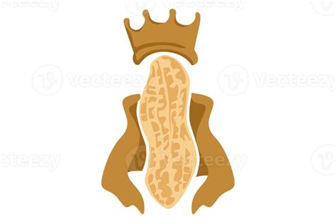 King Peanut Logo Icon On Transparent Background 23989390 Png