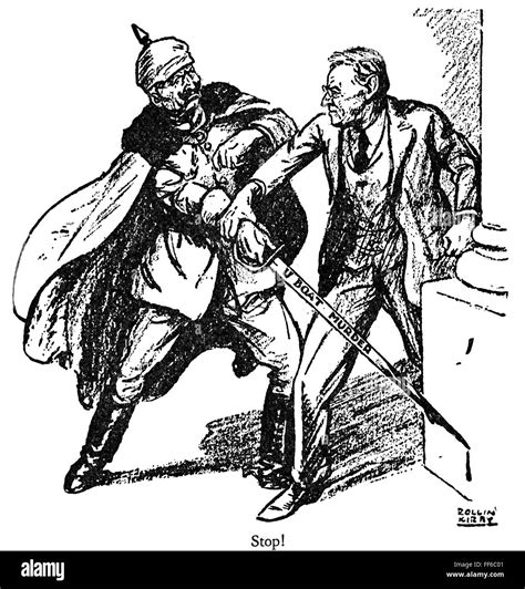 Wilson Cartoon 1916 Nwilson And The Kaiser American Cartoon By