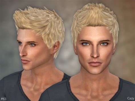Sims 4 Hairs ~ The Sims Resource 63 Male Hair By Cazy