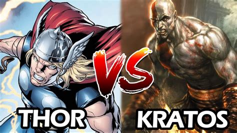 Thor Vs Kratos Batalha Mortal Youtube