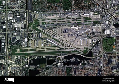 Miami Map Satellite View Aerial Fotografías E Imágenes De Alta