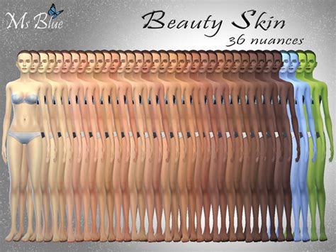 Beauty Skin By Ms Blue At Tsr Sims 4 Updates