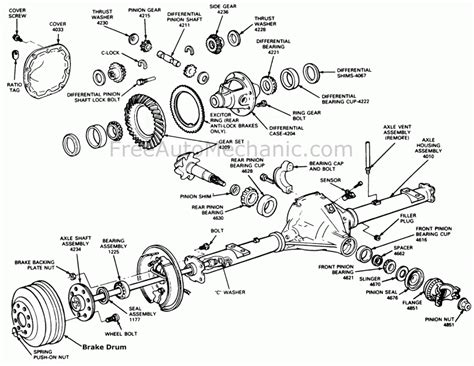 Ford F Rear Drum Brake Diagram