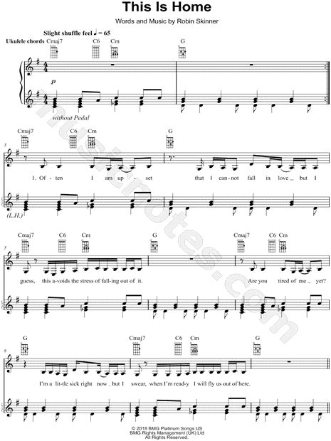 Cavetown This Is Home Sheet Music In G Major Download And Print Sku