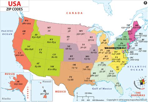 United States Post Office Zip Code Map Us States Map