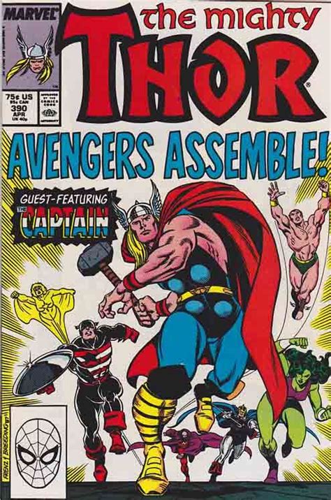 The Mighty Thor V1 390 Mint 350 With The Avengers Thor Comic Marvel
