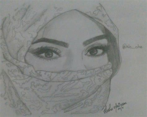 Drawing Hijab Girl Girl Sketch Drawings Easy Drawing Images