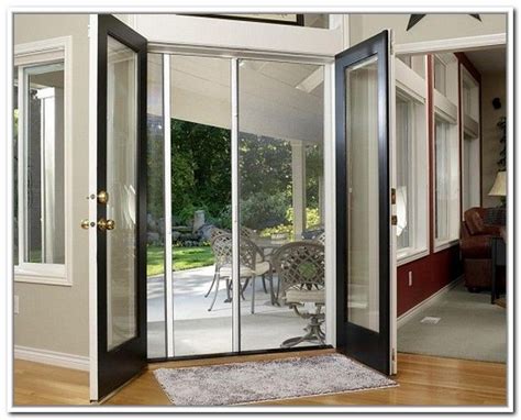 Sliding French Patio Doors With Screens French Doors Exterior French