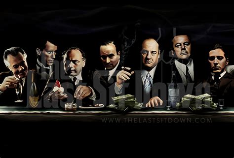 The Last Sit Down Mafia Canvas Art Print By Lja Canvas Art Canvas