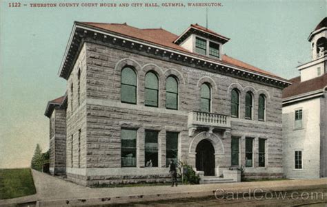 Thurston County Court House And City Hall Olympia Wa Postcard