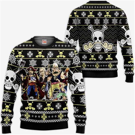 Roger Pirates Ugly Christmas Sweater Anime Xmas Ts One Piece Gg0711