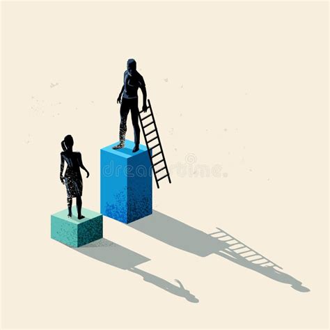 Gender Issues In Business Hand Drawn Sketch Vector Concept Business