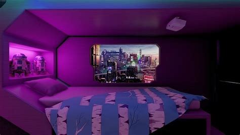 Cyberpunk Style Bedroom 3d Model Animated Cgtrader