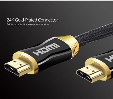 `premium Gold Plated Hdmi To Hdmi Cable Ultra Hd 4k Premium V20 1m 2m