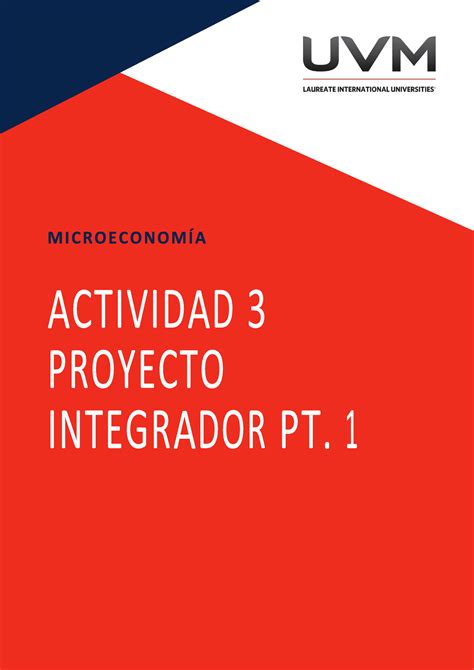 Actividad 3 Proyecto Integrador Etapa 1 Microeconomía