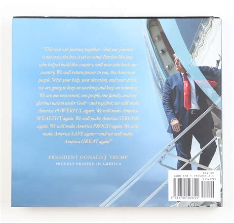 Donald Trump Signed Our Journey Together Hardcover Book Psa