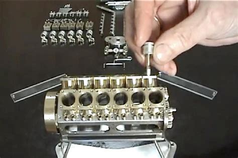 Spanish Engineer Crafts Worlds Smallest V 12 Engine