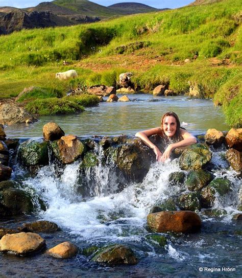 Bathe In A Hot River In The Beautiful Reykjadalur Valley In South Iceland