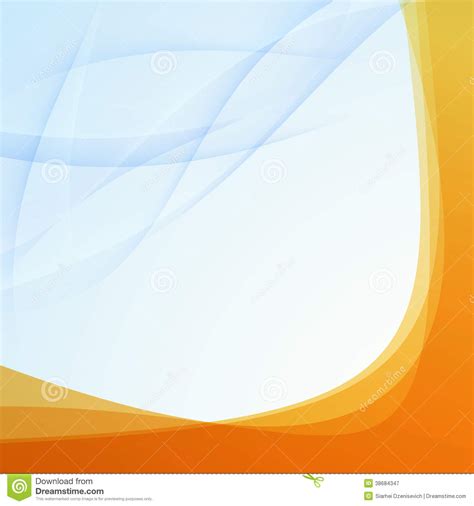 Transparent Orange Border Folder Template Stock Vector